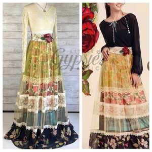 Victorian Art Deco Gypsy Skirt